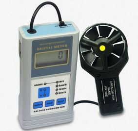 China AM-4836 Medición de la velocidad y la temperatura del aire con pantalla LCD Anemómetro digital con función de retención de datos proveedor
