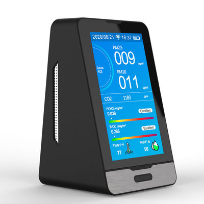 China DM73B WIFI detector de gases CO2 HCHO TOVC 4.3 pulgadas LED Display Monitor de calidad del aire PM2.5 / 5 / 10 emperature Detector de humedad proveedor