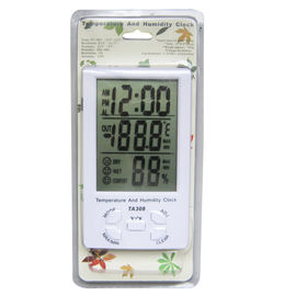 TA308 Medidor de temperatura y humedad LCD digital con termómetro doméstico de reloj proveedor