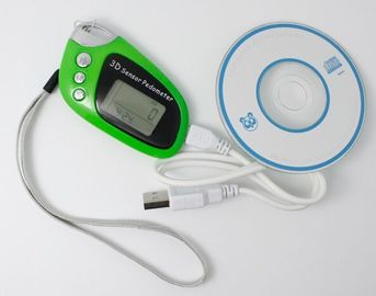 El sensor USB 3D de bolsillo verde y el pedómetro proveedor