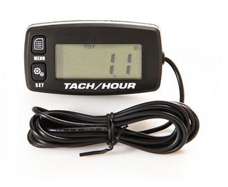 HM032R luz de fondo verde digital reajustable Tácmico inductivo Horómetro para motocicletas ATV Generador de motos de nieve proveedor