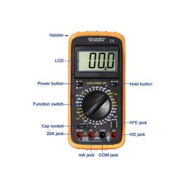 DT9205A.1 Multiméter digital ajustable en ángulo proveedor