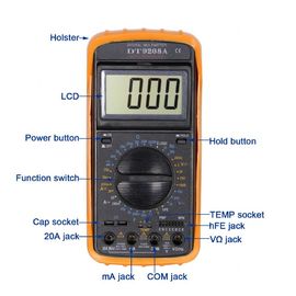 DT9208A.1 Multiméter digital ajustable por ángulo proveedor