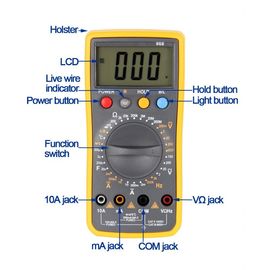 WH868 Multiméter digital de pantalla LCD grande proveedor