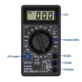 DT830B doble fusible CE ((CAT I) Multiméter digital pequeño proveedor