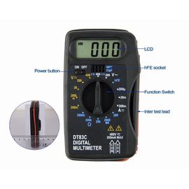 DT83C Multiméter digital de bolsillo extra delgado con plomo de prueba dentro del medidor proveedor