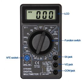 DT830D CE ((CAT I) Multimetro digital pequeño de doble fusible proveedor