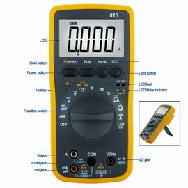 WH816 Gran pantalla LCD de diseño de protección completa con luz de fondo blanca Multimetro digital proveedor