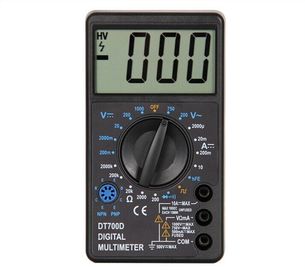 DT700D 50Hz Salida de onda cuadrada Gran pantalla LCD Multiméter digital para principiantes proveedor