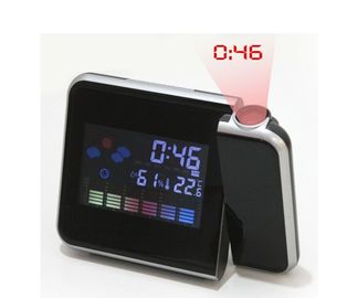 Reloj LCD digital Reloj de alarma Reloj de alarma Temperatura y humedad Medidor Pantalla de color LED luz de fondo Reloj de escritorio Proyector proveedor