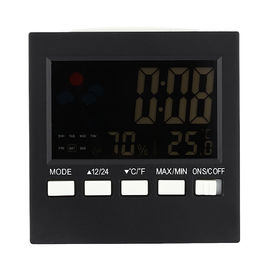 Termómetro digital Higrómetro de temperatura Un reloj de humedad Colorido LCD Alarma Función de sueño Calendario Estación meteorológica proveedor