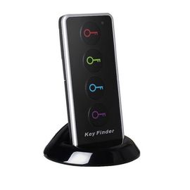Buscador de llaves inalámbrico Localizador de llaves remoto 4 receptores 1 Estación de embarque Sistemas de alarma Seguridad para el hogar con linterna LED proveedor