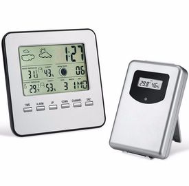 Estación meteorológica inalámbrica termómetro digital de interior/exterior higrómetro de temperatura y humedad medidor de alarma proveedor