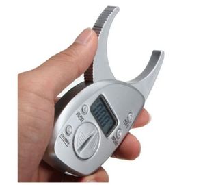 Calibrador de grasa corporal LCD digital de 50 mm Analisador de medición de espesor de pulgada del pliegue de la piel proveedor