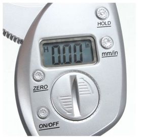 Calibrador de grasa corporal LCD digital de 50 mm Analisador de medición de espesor de pulgada del pliegue de la piel proveedor