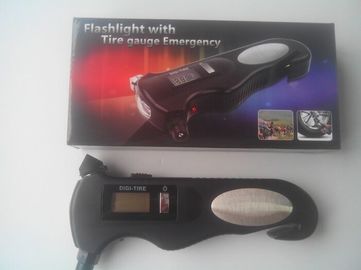 Medidor de presión digital de neumáticos multifuncional de 2-150 PSI con martillo de seguridad de escape y linterna LED proveedor