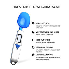 300g/0.1g Balanza portátil LCD digital de cocina Cuchara de medida Gramas Cuchara electrónica Peso de cuchara Volumen Balanza de alimentos Herramienta de cocina proveedor