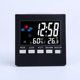 Display de tiempo de 12/24 horas en interiores Reloj de tiempo LCD digital con luz de fondo proveedor
