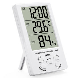 TA308 Medidor de temperatura y humedad LCD digital con termómetro doméstico de reloj proveedor