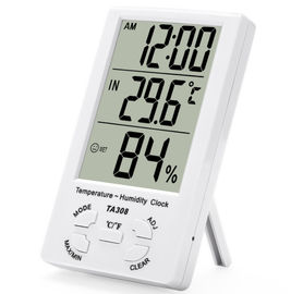 TA308 Medidor de temperatura y humedad LCD digital con termómetro doméstico de reloj proveedor