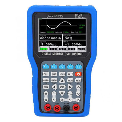JDS3082A 100-240V 2-canal 80MHz 500MSa/S TFT pantalla LCD de mano Osciloscopio de almacenamiento digital proveedor