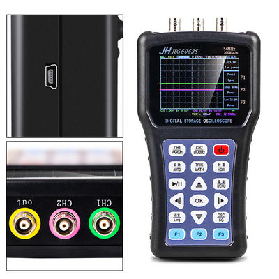 JDS6052S 100-240V 2 canales 50MHz 200MSa/S TFT Pantalla LCD portátil Osciloscopio de almacenamiento digital proveedor