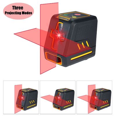 T07 Autonivelador horizontal y vertical de líneas transversales autonivelación automática regulable de brillo nivelador láser rojo proveedor