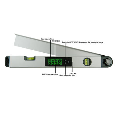 DL160 de 18 pulgadas de 0 a 230 ° Finder de ángulo digital Protractor de bisel digital Protractor de nivel de espíritu proveedor