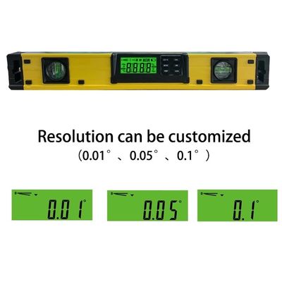DL400 18 pulgadas Nivel eléctrico IP54 Polvo y impermeable Magnetos fuertes Nivel de espíritu con 2 burbujas proveedor