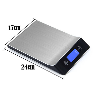10kg/1g Balanza electrónica de cocina Balanza digital de alimentos Balanza de peso de acero inoxidable LCD Herramientas de medición de alta precisión proveedor