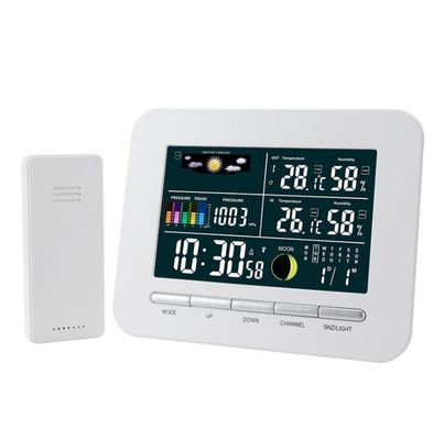 TS-76 Estación meteorológica inalámbrica de múltiples funciones Barómetro de reloj de temperatura interior y exterior Higrómetro proveedor