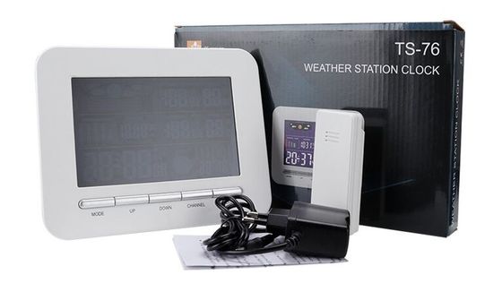 TS-76 Estación meteorológica inalámbrica de múltiples funciones Barómetro de reloj de temperatura interior y exterior Higrómetro proveedor