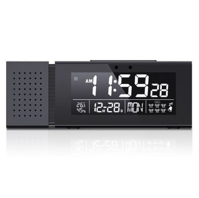 TS-P30 Reloj de alarma de luz nocturna IR Cuerpo humano Senso de sueño Reloj de color LED Cambiante de mesa digital Radio FM Termómetro proveedor