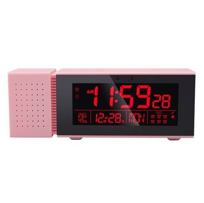 TS-P30 Reloj de alarma de luz nocturna IR Cuerpo humano Senso de sueño Reloj de color LED Cambiante de mesa digital Radio FM Termómetro proveedor