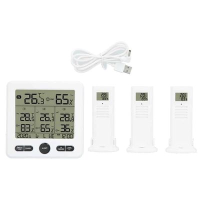 TS-6210 3 en 1 termómetro inalámbrico para interiores y exteriores para estaciones meteorológicas termómetro climático digital con calendario de reloj proveedor