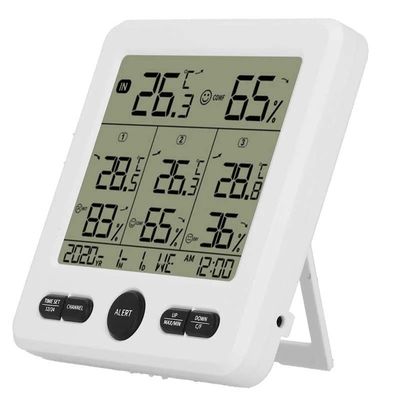TS-6210 3 en 1 termómetro inalámbrico para interiores y exteriores para estaciones meteorológicas termómetro climático digital con calendario de reloj proveedor