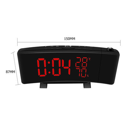 TS-5210 Relojes de alarma digital USB Reloj de proyección electrónica Radio FM Termómetro Para decoración de la mesa del dormitorio proveedor
