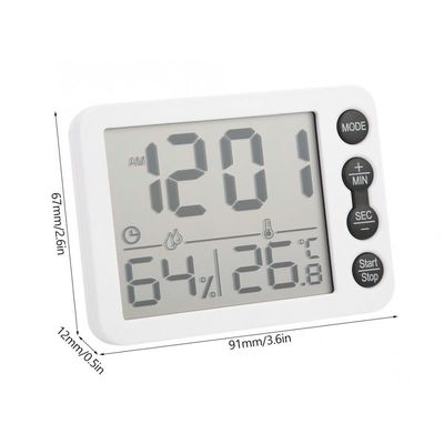 TS-9606 Termómetro de interior multifunción Higrómetro de pantalla grande Reloj de alarma con cuenta regresiva Reloj de termómetro proveedor