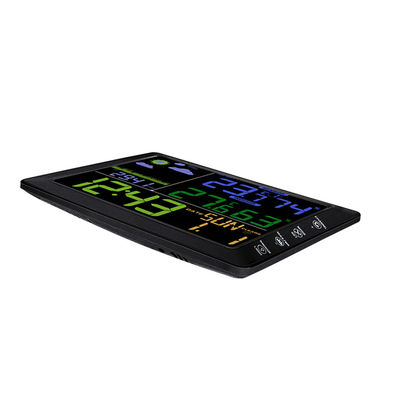 TS-8210 Pantalla de color inalámbrica Estación meteorológica Reloj de temperatura interior exterior, medidor de humedad Previsión de control de sonido proveedor