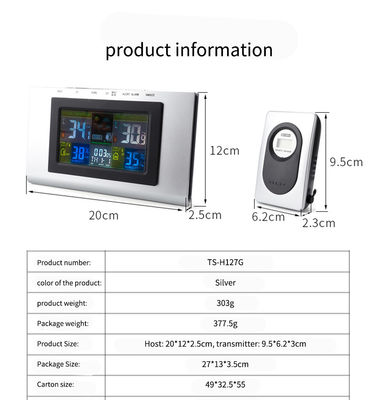 TS-H127G Termómetro digital Higrómetro de temperatura, humedad y temperatura Tester Calendario de visualización Indicadores de temperatura proveedor