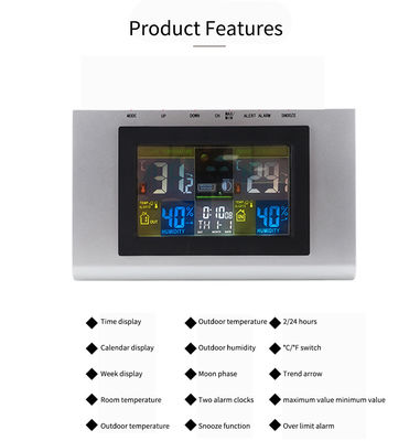 TS-H127G Termómetro digital Higrómetro de temperatura, humedad y temperatura Tester Calendario de visualización Indicadores de temperatura proveedor