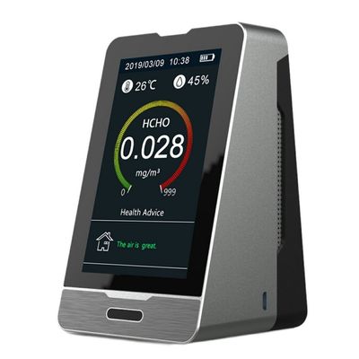 DM73A 4.3 pulgadas TFT LED pantalla digital láser portátil PM2.5 PM1.0 PM10 temperatura y humedad HCHO TOVC AQI detector proveedor