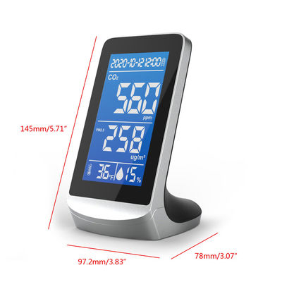 DM72D 4.3&quot; pantalla de visualización Monitor de calidad del aire digital PM2.5 Monitor de humedad de temperatura Detector NDIR infrarrojo proveedor