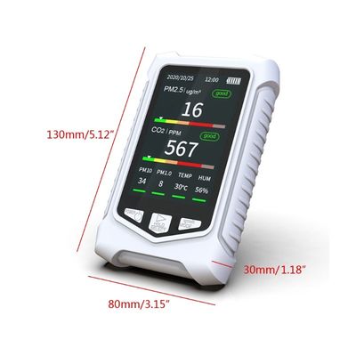 DM126 Monitoreo multifuncional de la calidad del aire Detector de dióxido de carbono CO2 Sensor de análisis de dióxido de carbono Contador de CO2 Contador proveedor