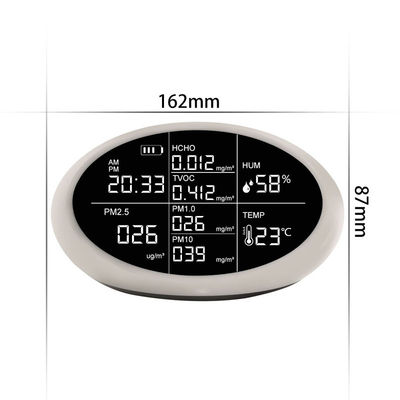 DM605 TVOC/HCHO/PM1.0/PM2.5/PM10 Sensor de polvo WiFi inalámbrico dispositivo doméstico inteligente monitor de calidad del aire proveedor