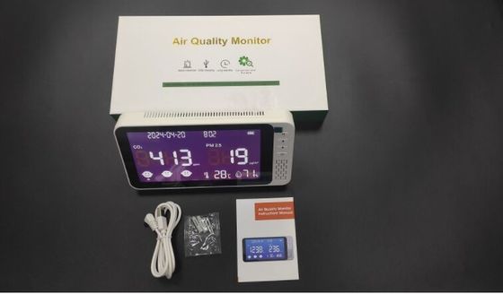 Display LED montado en la pared DM129 PM2.5 Temperatura Humedad Infrarrojo (NDIR) 400-5000ppm Detector de CO2 proveedor