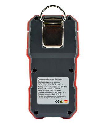 WT8811 4 en 1 Monitoreo de múltiples gases Oxígeno O2 Sulfuro de hidrógeno Monóxido de carbono CO LEL Analisador de fugas de gas proveedor