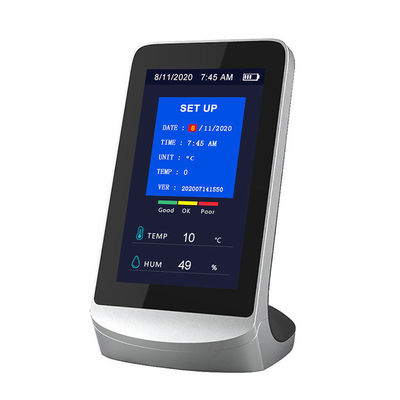 DM72C Analisador multifuncional de calidad del aire Pantalla de visualización digital CO2 PM2.5 Detector de humedad de temperatura Analisador de gas proveedor