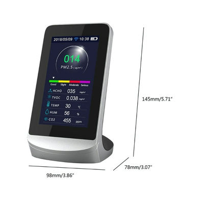 DM72C Analisador multifuncional de calidad del aire Pantalla de visualización digital CO2 PM2.5 Detector de humedad de temperatura Analisador de gas proveedor