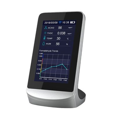 DM72B WIFI Monitor de calidad del aire C02 Contador de gases de dióxido de carbono HCHO TVOC PM2.5 PM1.0 PM10 Analisador de humedad de temperatura proveedor
